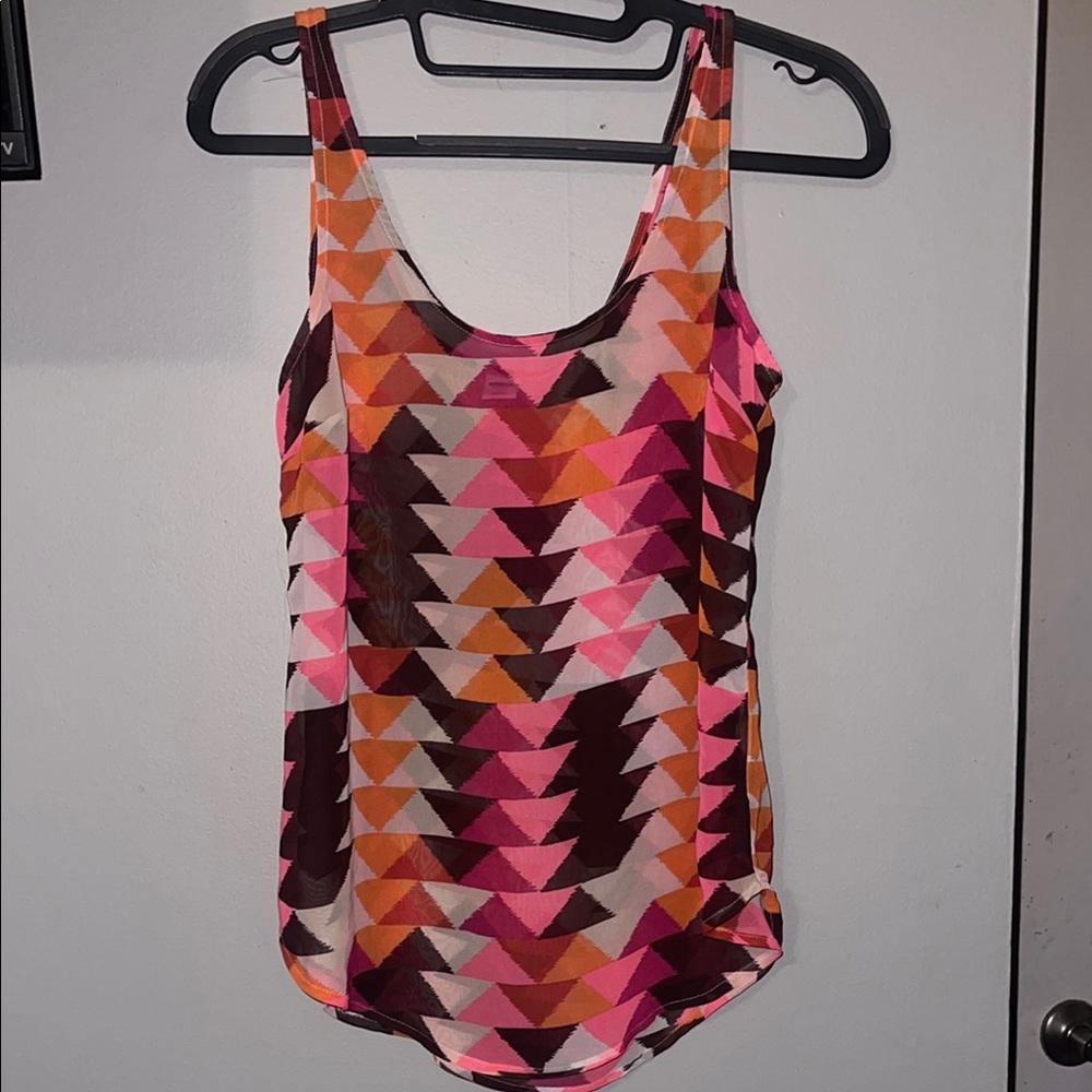 Colorful Geometric Tank Top—brand new, never worn before.
